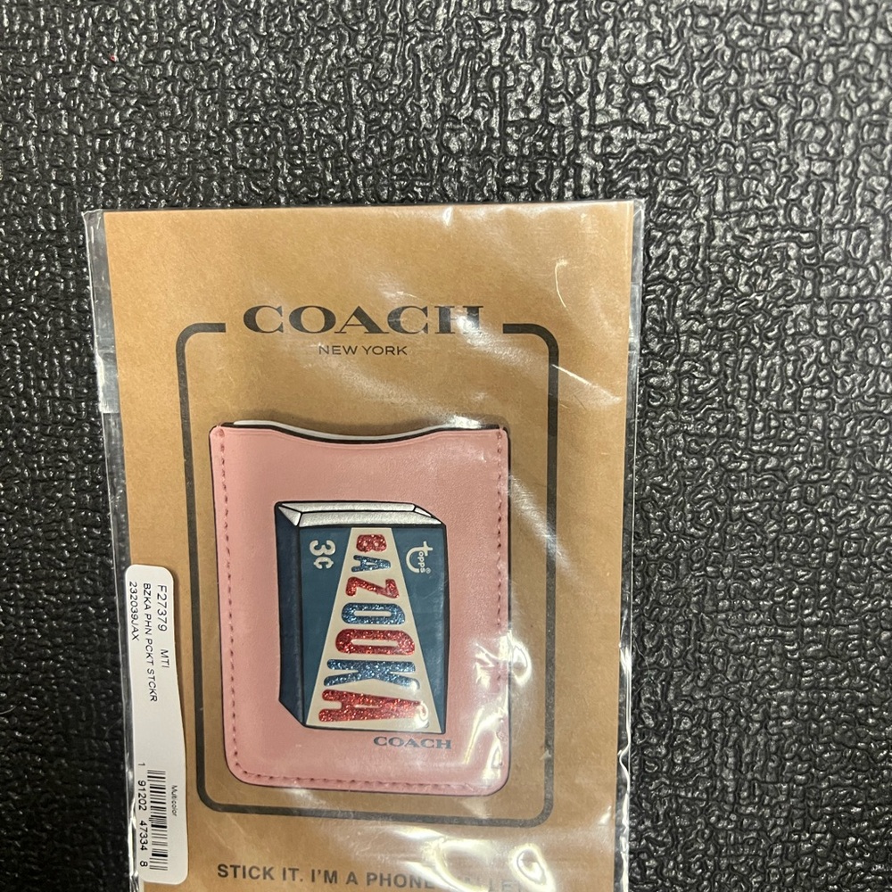 Coach Pink Phone Card Holder